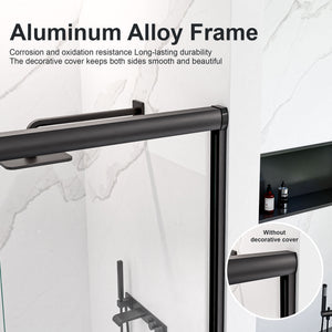 Modern Semi Frameless Double Sliding Shower Door