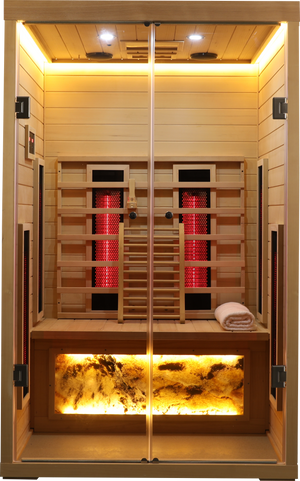 Two Person Hemlock Wood Far-Infrared Sauna Room