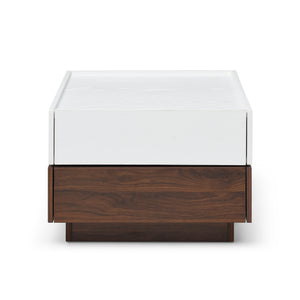 Rotating Coffee Table with 2 Drawers