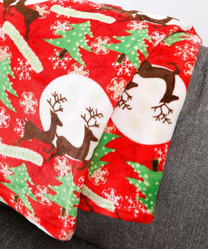 Decor&More Festive Holiday Microplush Throw Blanket (50" x 60") - Holiday Magic