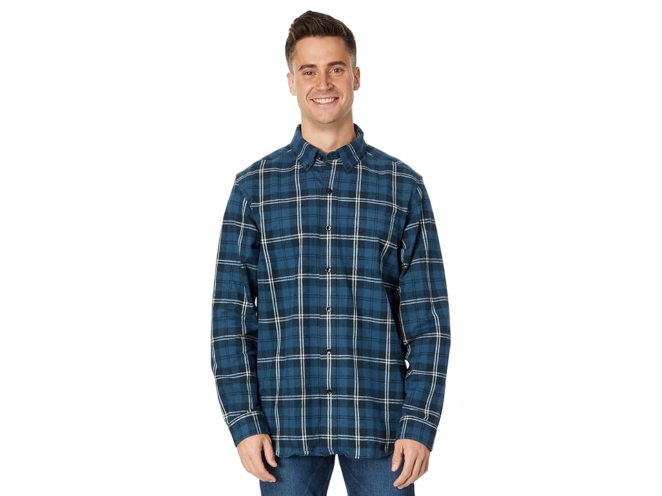 LLBean Men's Scotch Plaid Flannel Shirt - Swan XL