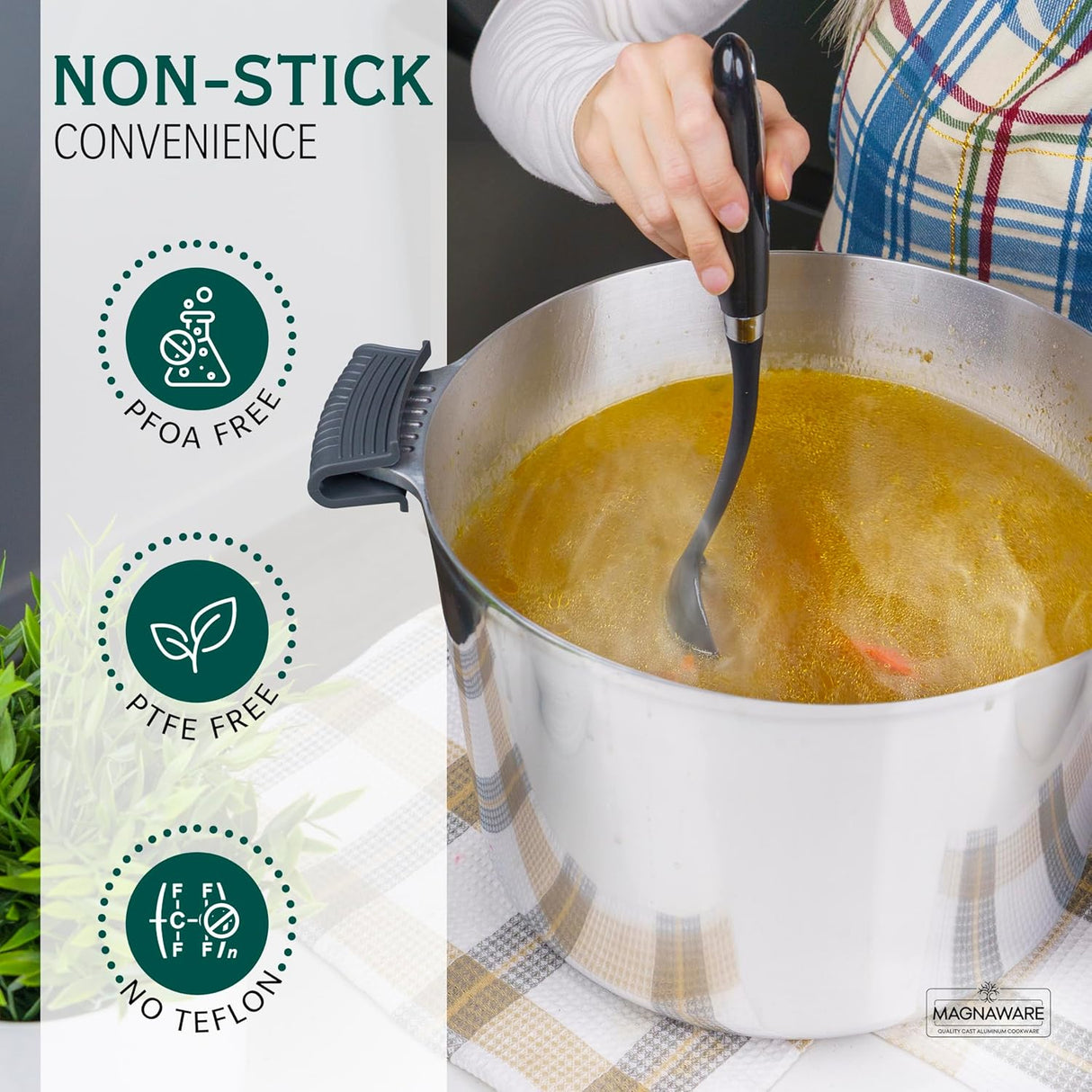 Stock Pot with Lid 14 Quarts