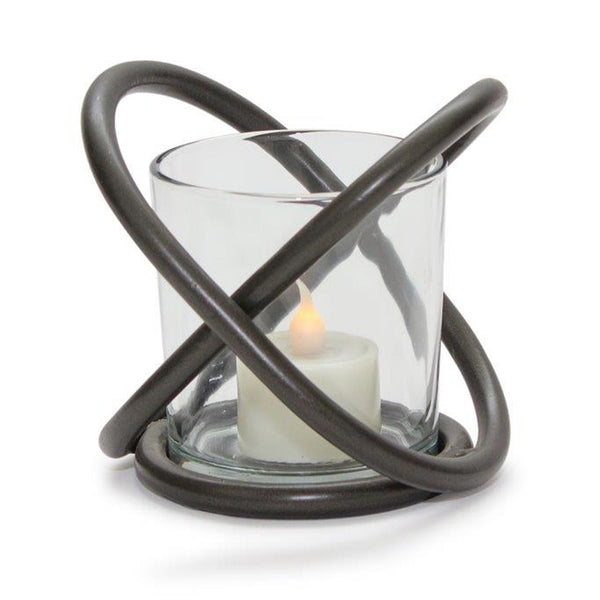 Modern-metal-votive-holder-with-glass-insert-(set-of-2)-Candle-Holders