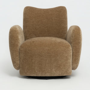 360° Swivel Chair Accent Chair - Dark Camel