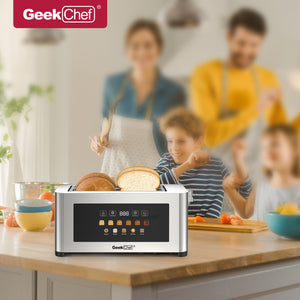 4-Slice Toaster with Extra-Wide Entrance and LED Display