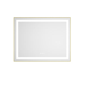 36" x 28" LED Bathroom Mirror with Front and Backlight
