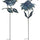 Iron-Metal-Cut-Out-Bird-and-Flower-Garden-Stake-(Set-of-2)-Garden-Decor