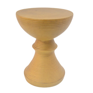 16" Ribbed Outdoor Accent Table