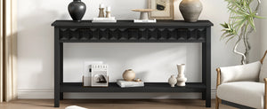 U_Style 58.3'' Fir Veneer Entryway Table