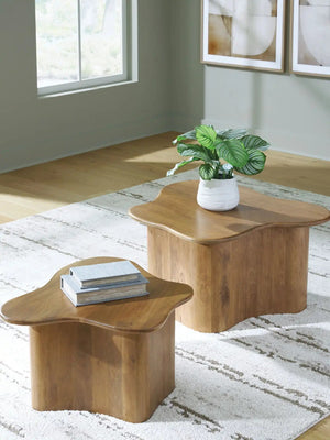 Abeford - Accent Cocktail Table (Set of 2) - Brown - Best Buy Furniture