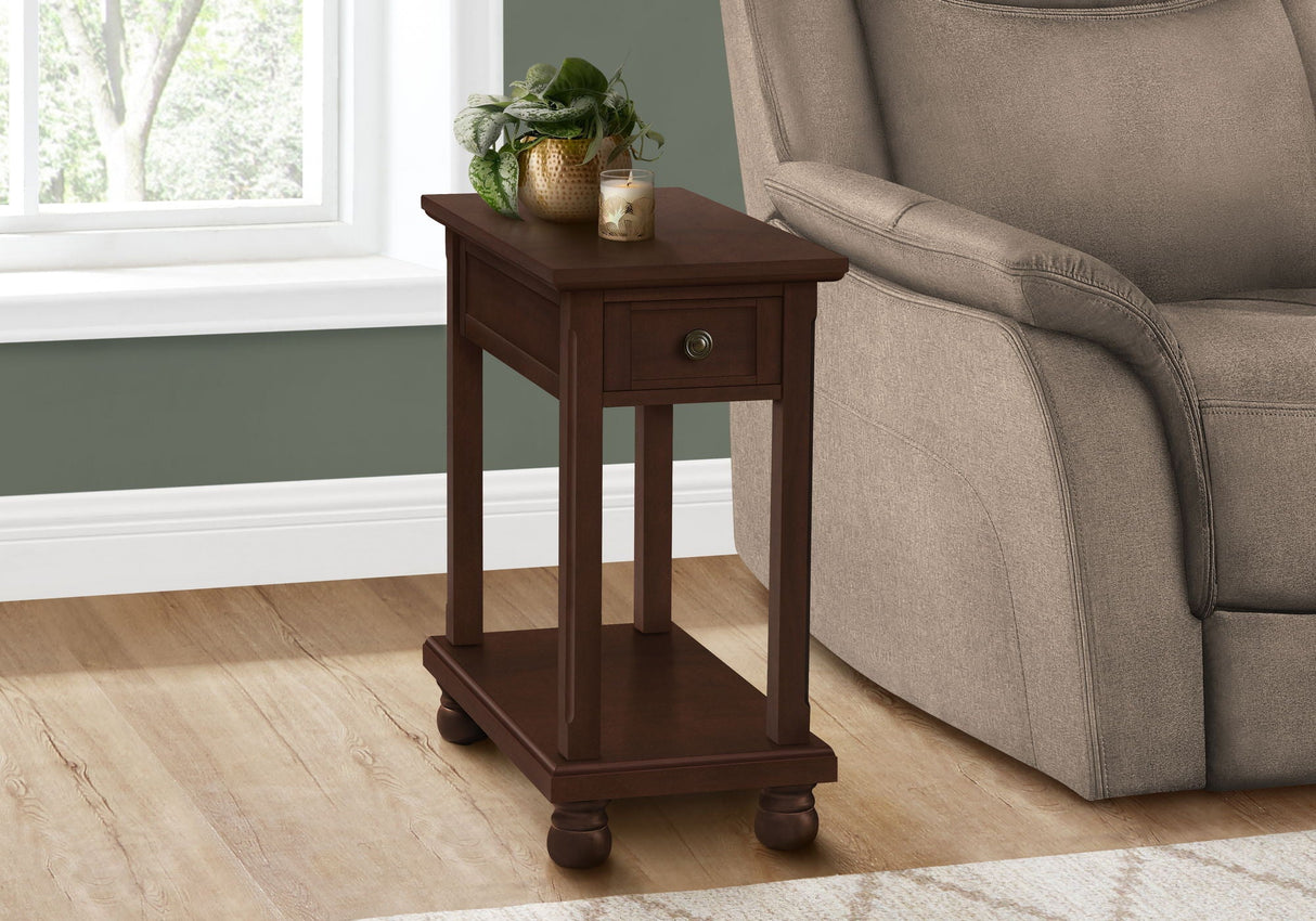 Accent End Table, Storage Drawer, Traditional - Espresso - Best Buy Furniture
