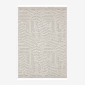 Fava White Machine Woven Rug