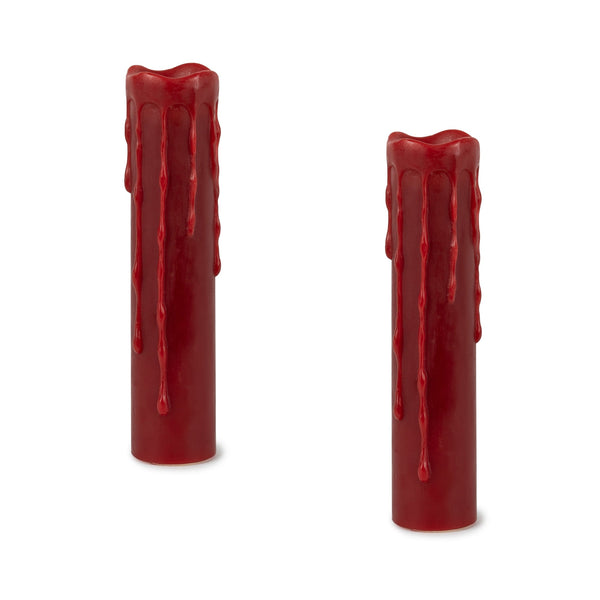 Red-LED-Dripping-Wax-Designer-Candle-with-Remote-(Set-of-2)-Candles