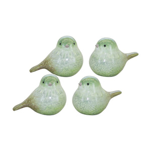 Green-terra-cotta-bird-figurine-(set-of-4)-Figurines