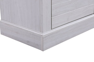 Terra - TV Stand Console With Fireplace - White Walnut