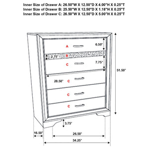 Annie - 5 Piece Bedroom Set