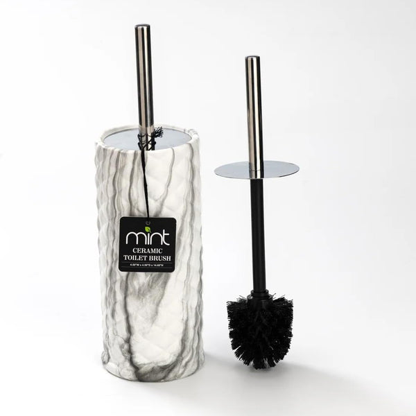 Chrome Marble Ceramic Toilet Brush