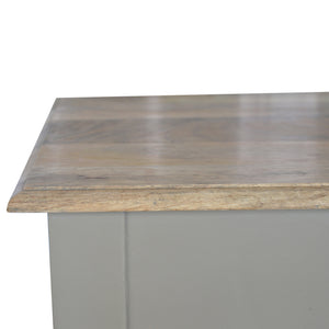 Solid Wood Hand Painted Writing Desk, 1-Drawer