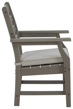 Visola - Arm Chair With Cushion (Set of 2) - Gray - Best Buy Furniture
