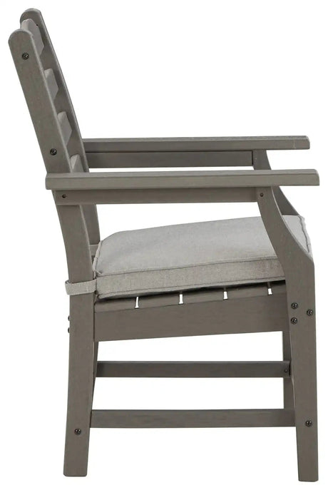 Visola - Arm Chair With Cushion (Set of 2) - Gray - Best Buy Furniture