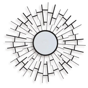 Garrenworth - Accent Mirror - Black - Best Buy Furniture