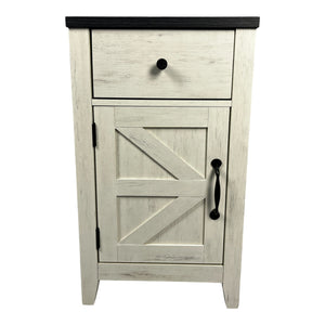 Farmhouse End Table with Charging Station