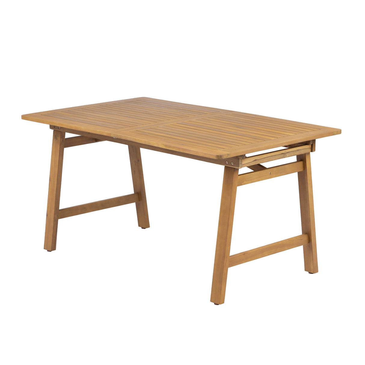 Extendable Acacia Wood Outdoor Dining Table
