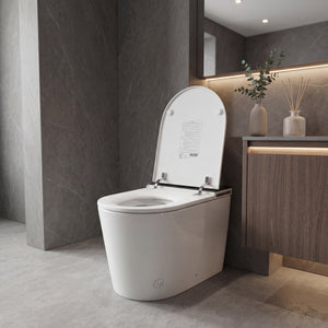 Household luxury no water pressure limit all-in-one intelligent toilet high-speed drying fully automatic flap sterilization splash-proof foam shield toilet