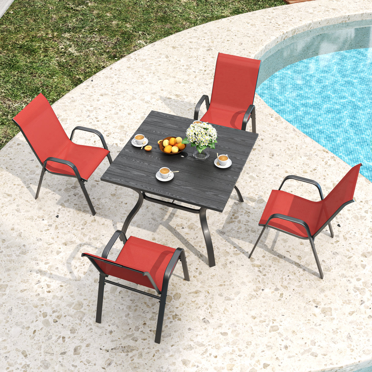 5-Piece Outdoor Patio Dining Set