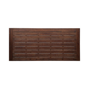 Equilibrium - Outdoor Dining Table With Wooden Frame And Slat Top