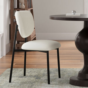 Modern Upholstered Dining Chairs With Metal Legs (Set of 2) - Beige - Best Buy Furniture