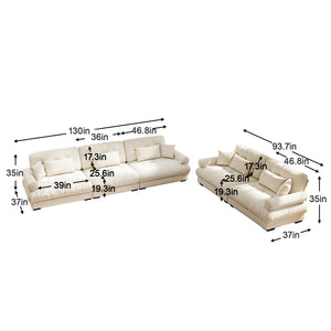 Modular Velvet Sofa Set