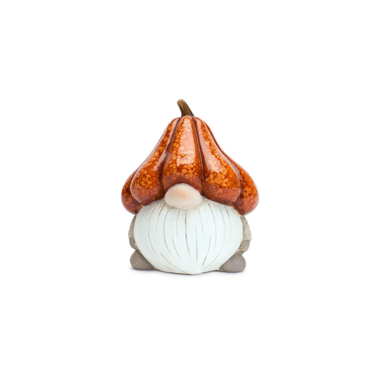 Terra Cotta Gnome With Pumpkin Hat (Set of 2)