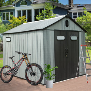 8X10FT Outdoor Resin Storage Shed