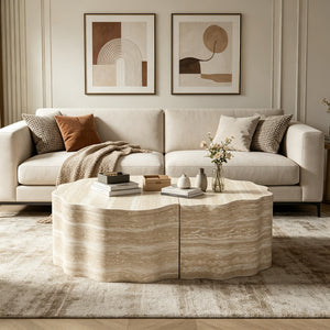 Round Coffee Tables Side Table Set of 2
