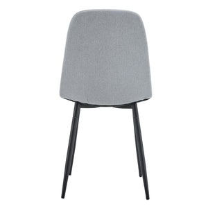 Modern Medieval Style Cushioned Side Chairs Set With Metal Legs For Kitchens