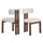 Modern Upholstered Armless Dining Chairs With Metal Legs - Best Buy Furniture