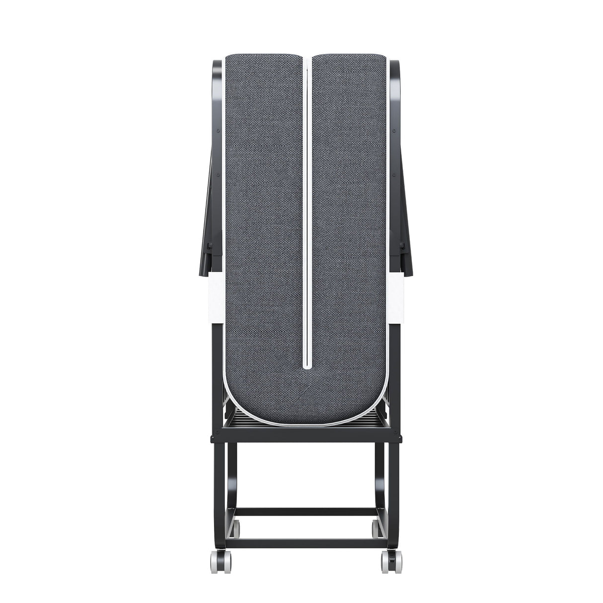 Twin Extra Long Folding Bed For Tall People, Heavy-Duty Rollaway Guest With Memory Foam Mattress - Black