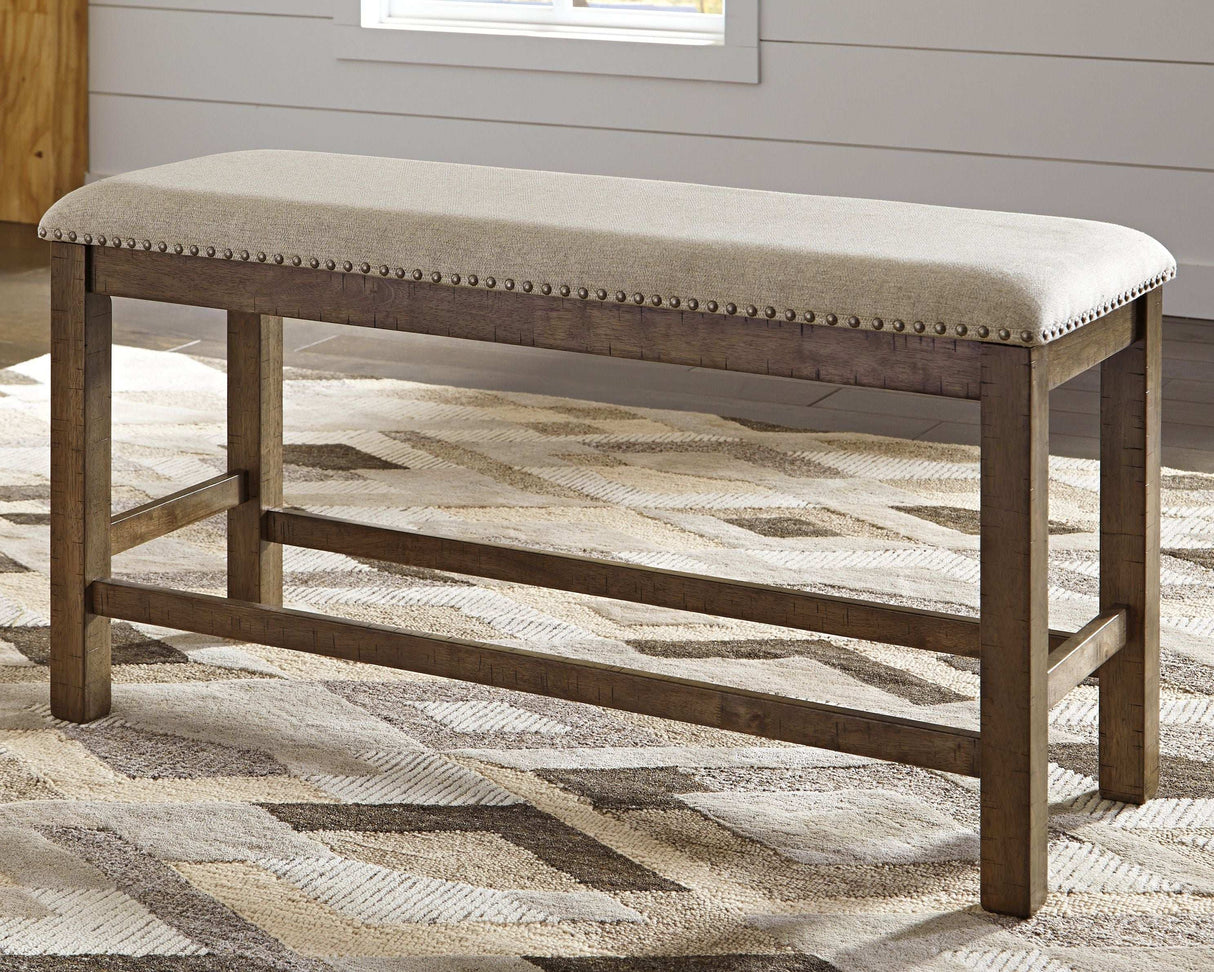 Moriville - Double UPH Bench - Beige - Best Buy Furniture