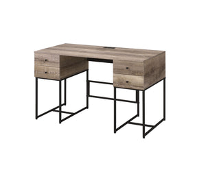 Desirre - Wirting Desk With USB Port - Oak - Best Buy Furniture