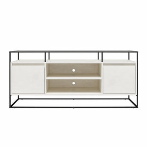 Camley Media Console TV Stand - White