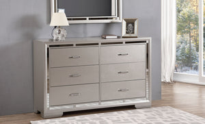 Alana - Dresser - Silver Champagne