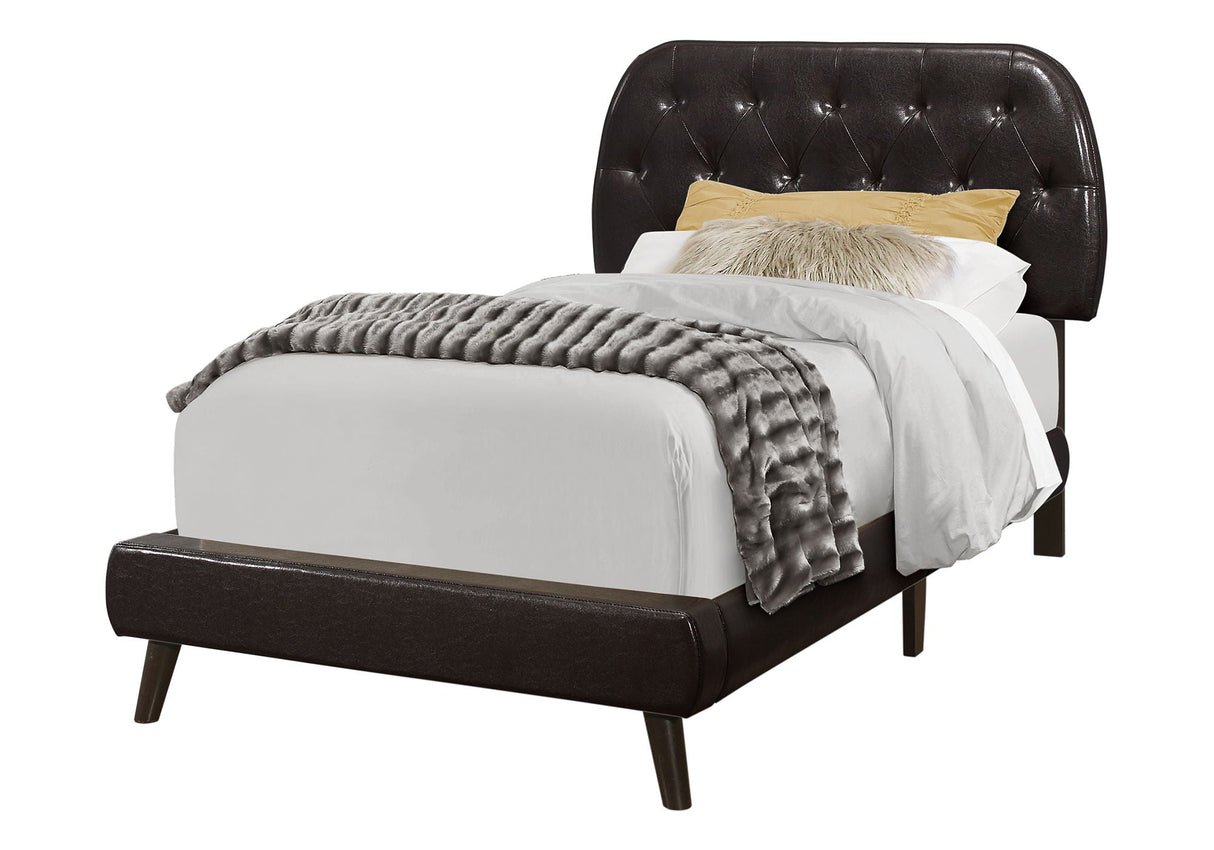 Bed Upholstered Leather Look - Best Buy Furniture