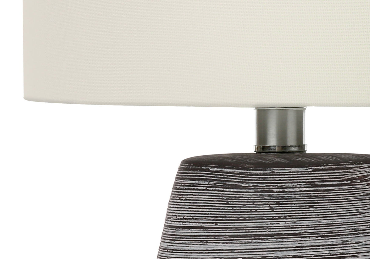 Lighting, Table Lamp, Ceramic, Contemporary - Gray / Cream - Best Buy Furniture