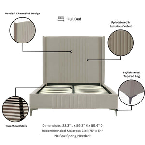 Promenade - Bed With Upholstered Headboard And Slats