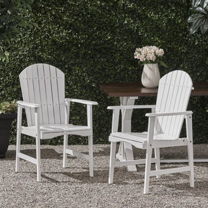 Outdoor Weather Resistant Acacia Wood Adirondack Dining Chairs (Set of 2) - Best Buy Furniture