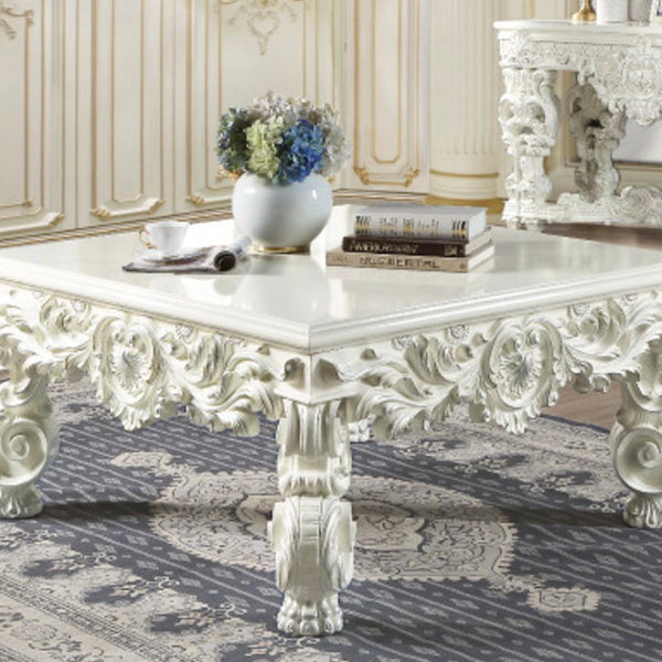 Adara Elegant White Coffee Table