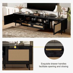 TV Stand, Media Console With Cable Management