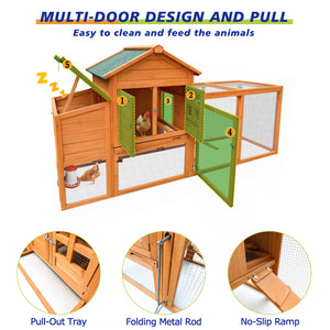 80" Chicken Coop with Nest Box