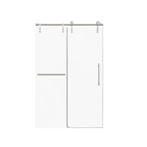 Frameless Single Sliding Shower Doors With Towel Rail & Handle